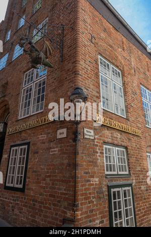 The building of the puppet theater in Lubeck, Germany Stock Photo
