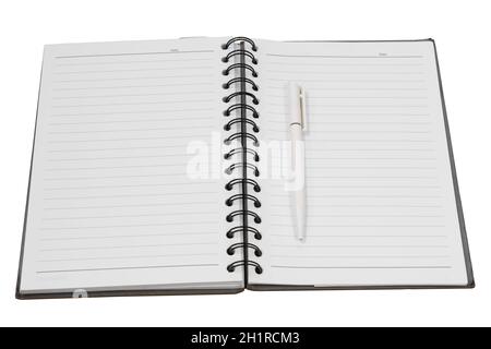 note book paper diary and work Stock Photo