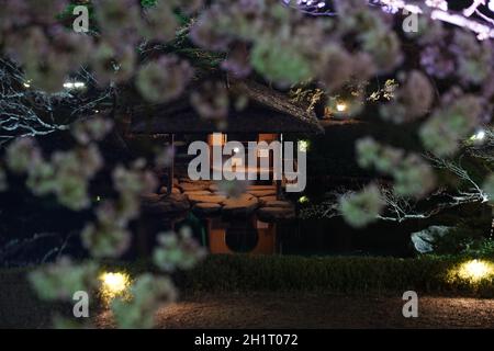 Image of Spring Japanese garden. Shooting Location: Tokyo metropolitan area Stock Photo