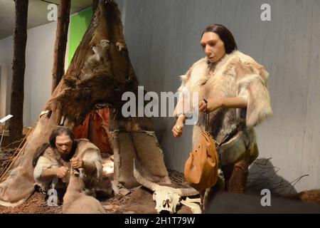 Das Neanderthal Museum ist ein Museum im Neandertal bei Mettmann, Deutschland, Europa - The Neanderthal Museum is a museum in the Neandertal near Mett Stock Photo