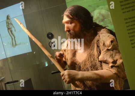 Das Neanderthal Museum ist ein Museum im Neandertal bei Mettmann, Deutschland, Europa - The Neanderthal Museum is a museum in the Neandertal near Mett Stock Photo