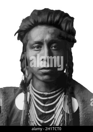 great spirit native americans male  illustration Stock Photo