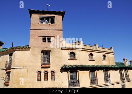 View of the House of the Moorish King (Casa del Rey Moro), Ronda, Malaga Province, Andalucia, Spain, Europe. Stock Photo
