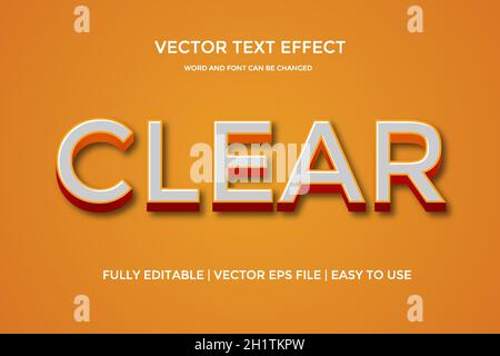 creative editable vector text effect Stock Vector