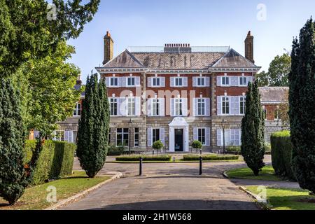 York House is a historic stately home in Twickenham, England, and currently serves as the Town Hall of the London Borough of Richmond upon Thames. Stock Photo