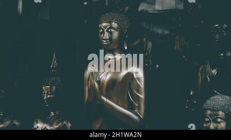 Buddha statue used as amulets of Buddhism religion. vacation holiday asia culture travel Stock Photo