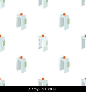Metal detector pattern seamless background texture repeat wallpaper geometric vector Stock Vector