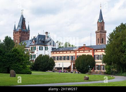 City Hall, Castle Park, Weinheim Stock Photo