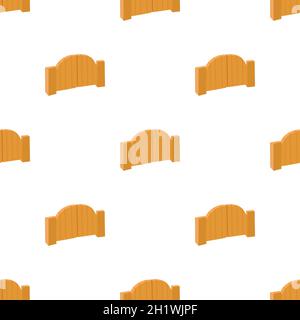 Wooden gate pattern seamless background texture repeat wallpaper geometric vector Stock Vector