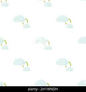Cloud sync refresh pattern seamless background texture repeat wallpaper geometric vector Stock Vector