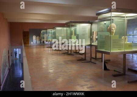 Jaen, Spain - December 29th, 2017: Museum of Archaeology and Fine Arts, or simply Museum of Jaen. Indoors Stock Photo