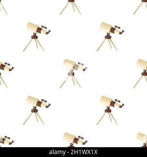 Telescope pattern seamless background texture repeat wallpaper geometric vector Stock Vector