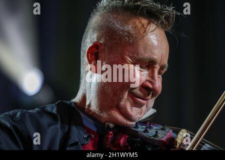 Cracow, Poland - July 10, 2021: Nigel Kennedy live at 26rd edition of the Summer Jazz Festival in Krakow Stock Photo