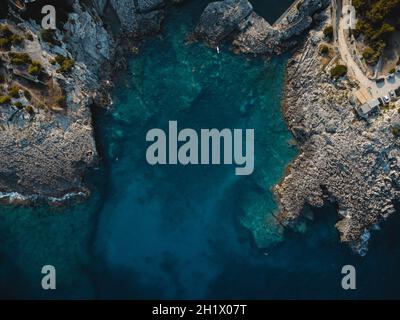 a great view on marina di novaglie in puglia Stock Photo