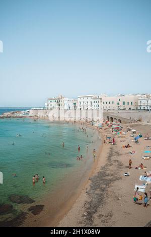 a fantastic view on gallipoli in puglia Stock Photo