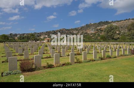 Britischer Soldatenfriedhof Souda Bay War Cemetery, Souda, Kreta, Griechenland Stock Photo