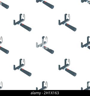 Selfie stick pattern seamless background texture repeat wallpaper geometric vector Stock Vector