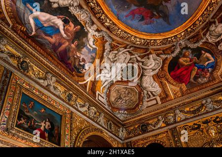 PARIS, FRANCE, OCTOBER 12, 2019 : interiors and decors of the hotel de Lauzun, october12, 2019, in Paris, France Stock Photo
