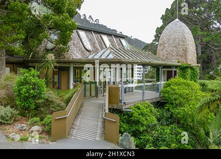 Treehouse at the Wellington Botanic Garden in Wellington, New Zealand Stock Photo