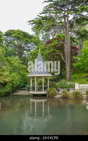 Pavilion at the Wellington Botanic Garden in Wellington, New Zealand Stock Photo