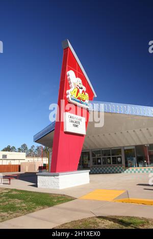 Tyler, TX: Andy's Frozen Custard located on South Broadway in Tyler,TX Stock Photo