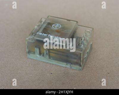 TURIN, ITALY - CIRCA AUGUST 2021: Rele Finder relay Stock Photo