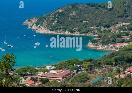 Europe, Italy, Tuscany, Elba Island, Portoferraio, Biodola beach Stock Photo