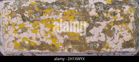 Old wall with cracked paint fine details. High resolution. Stock Photo
