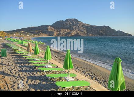 Sandstrand, Plakias, Südküste, Kreta, Griechenland Stock Photo