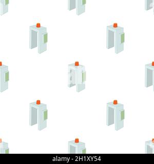 Metal detector pattern seamless background texture repeat wallpaper geometric vector Stock Vector