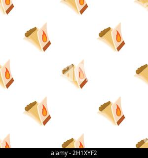 Box of matches pattern seamless background texture repeat wallpaper geometric vector Stock Vector