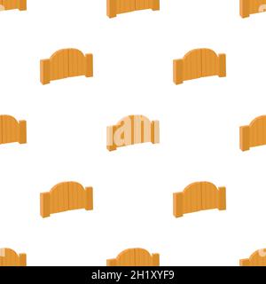 Wooden gate pattern seamless background texture repeat wallpaper geometric vector Stock Vector