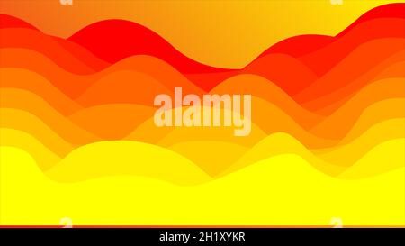 Abstract wavy wallpaper of the surface. Waved background. Cold colors. Pattern with waves. Multicolored dinamic texture. Doodle for design Stock Vector