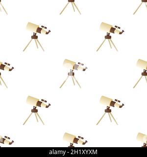 Telescope pattern seamless background texture repeat wallpaper geometric vector Stock Vector