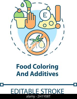 Food coloring and additives concept icon Stock Vector Image & Art - Alamy