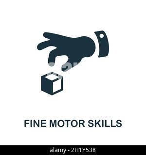 Motor Skills icon. Monochrome sign from creative learning collection ...