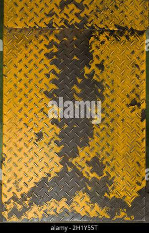 Diamond metal plate, natural texture with deeper details.  High resolution Stock Photo