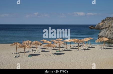 Sandstrand Skinaria Beach, Südküste, Kreta, Griechenland Stock Photo
