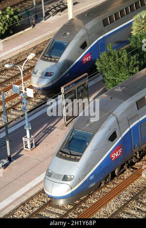 FRANCE.ALPES MARITIMES (06) NICE TGV TRAIN STATION Stock Photo - Alamy