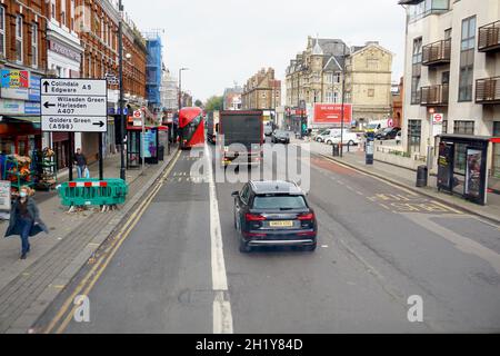 Cricklewood High Street, London, United Kingdom Stock Photo