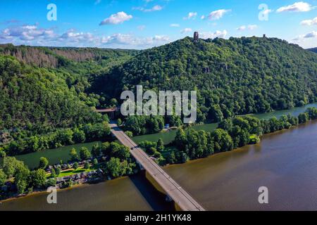 Hagen, Herdecke, Dortmund, North Rhine-Westphalia, Germany - Lake Hengstey is a reservoir completed in 1929 and operated by the Ruhr Association in th Stock Photo