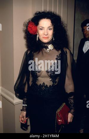 BEVERLY HILLS, CA - MAY 13: Linda Cristal attends Nostros Golden Eagle Awards on May 13, 1989 at the Beverly Hilton Hotel in Beverly Hills, California. Credit: Ralph Dominguez/MediaPunch Stock Photo