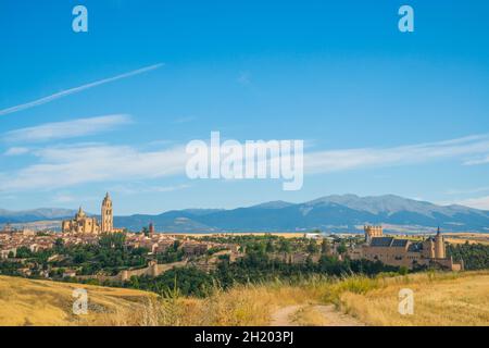 Overview. Segovia, Spain. Stock Photo