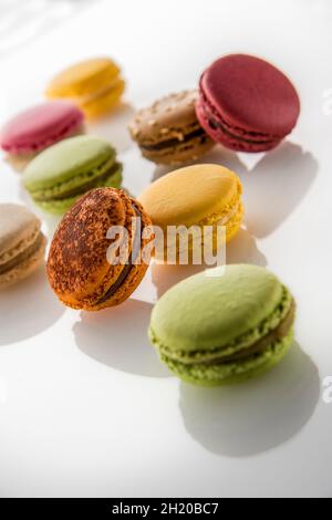 Different colorful macarons Stock Photo