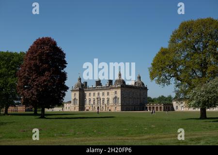 Houghton Hall home of Marquess of Chalmondeley in Norfolk England Stock Photo