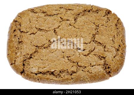 Dutch speculoos cookie isolated on white background Stock Photo