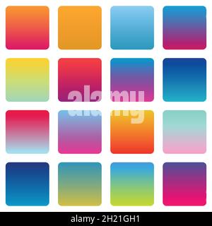 bright vibrant set of gradients background colors free to use Stock Vector