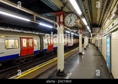 London Underground Temple tube station, London, England United Kingdom UK Stock Photo