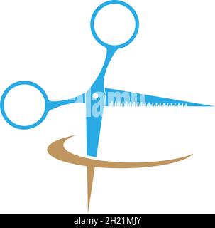 Scissor icon ilustration template vector Stock Vector