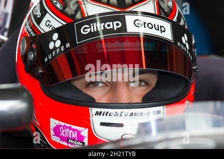 GP3 racing driver champion Mitch Evans competing in the 2013 Toyota Racing Series, Hampton Downs, New Zealand, Saturday, February 02, 2013. Stock Photo